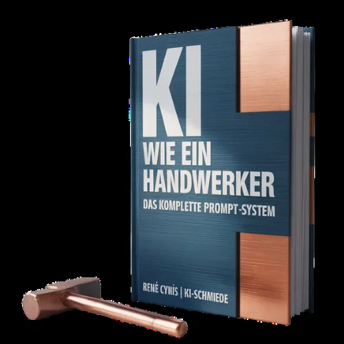 Buchcover des Prompt-Systems KI Handwerker von ReneAktivNetz